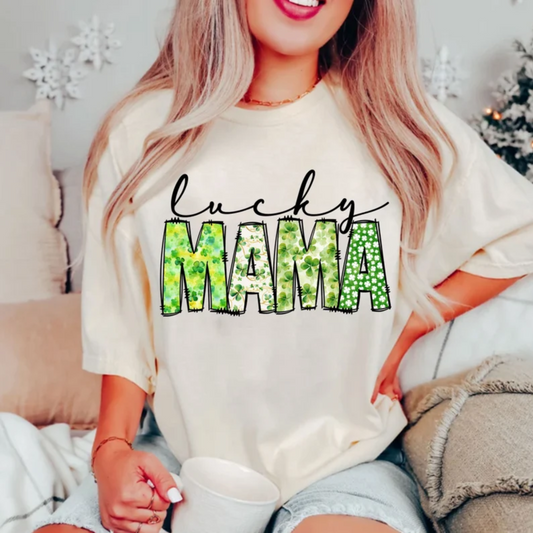 Lucky Mama with Clovers