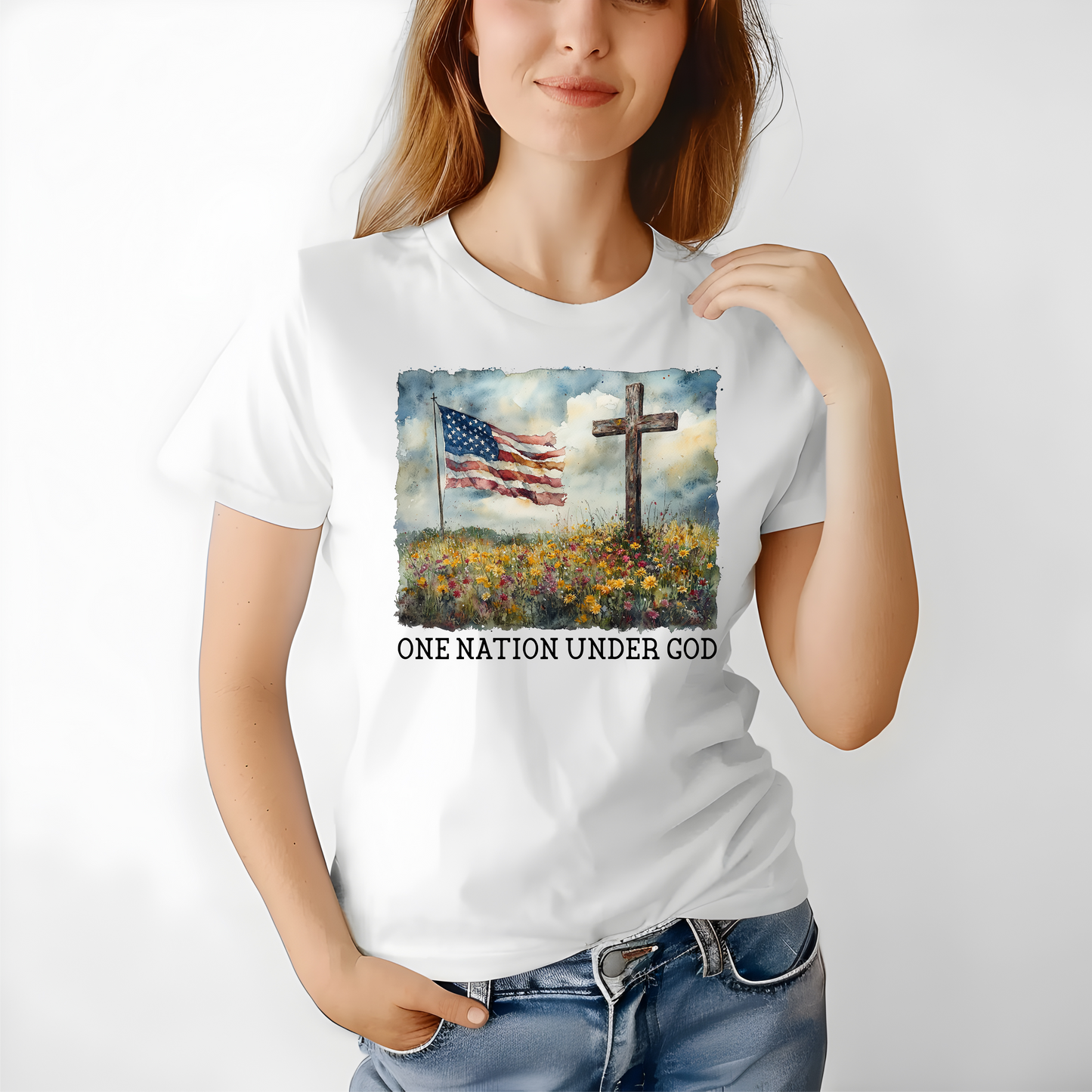 One Nation Watercolor