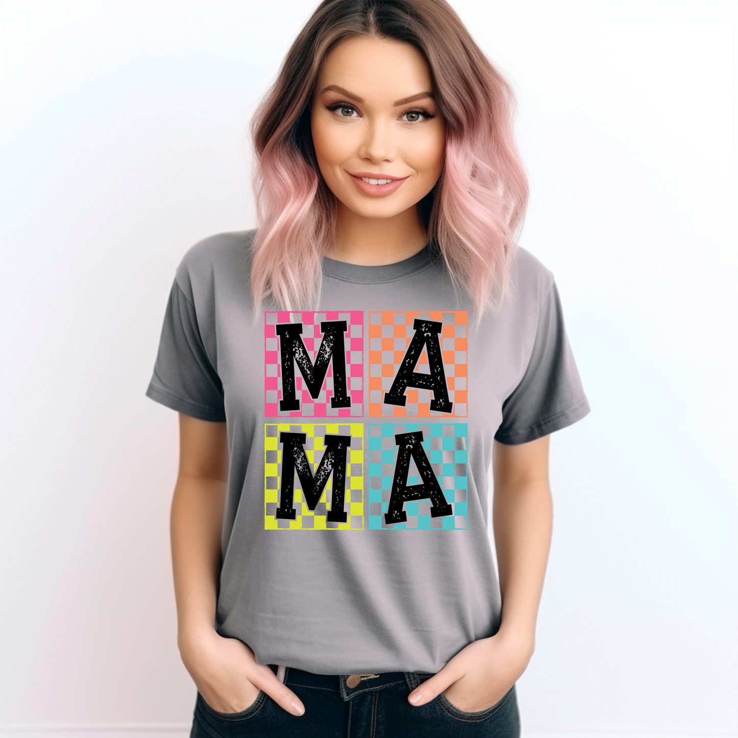 Colorful Checkered Mama
