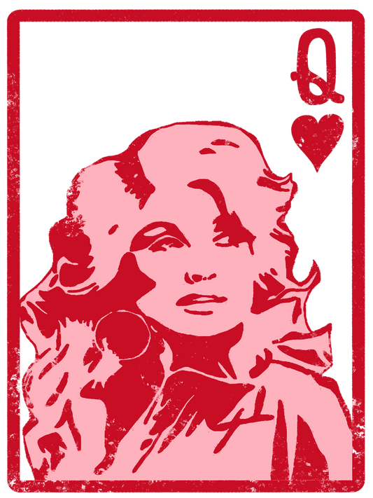 Dolly Queen of Hearts DTF Print
