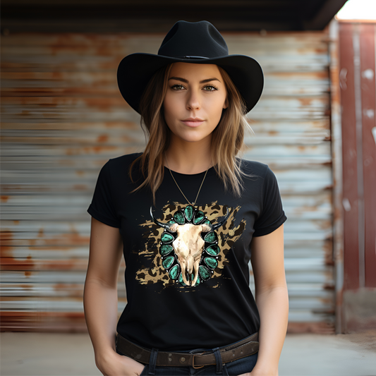 Bull Skull and Turquoise