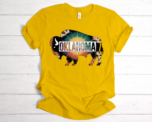OKLAHOMA COLORFUL BUFFALO