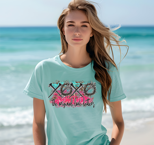 The Original Love Letters Hot Pink/Turquoise