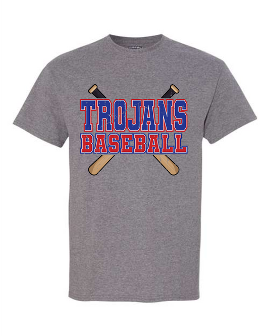 TROJANS BASEBALL GRAPHITE HEATHER TSHIRT 2026