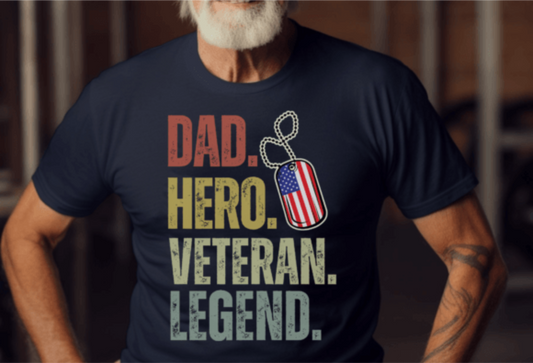 Dad Hero Veteran Legend
