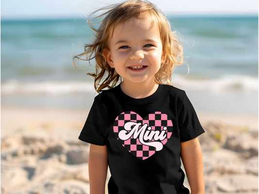 Mini Checkered Heart